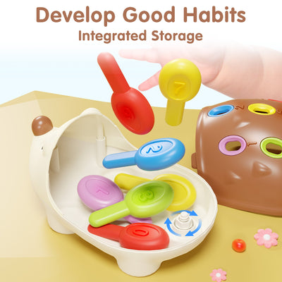 Fidtoy Hedgehog Fine Motor Sorting Toy for Toddlers