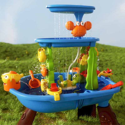 Fidtoy Water Table Umbrella for Kids | Adjustable UV Protection Shade for Outdoor Water Play