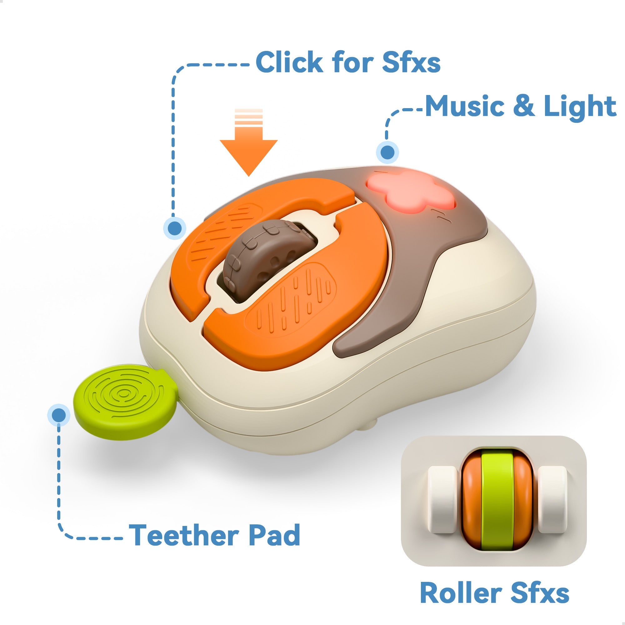 Fidtoy Baby Musical Headphone and Mouse Toy Set