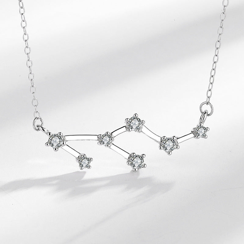 Pendentif collier Foviel en argent sterling 925 avec les 12 signes du zodiaque et bénédiction astrologique