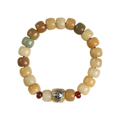 Buddha Stones Natural Bodhi Seed The Lord of the Corpse Forest Om Mani Padme Hum Wisdom Bracelet Bracelet BS 3