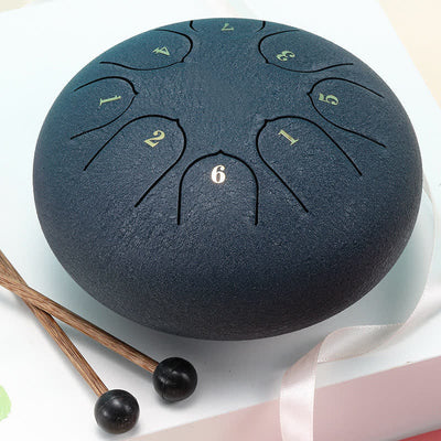 Buddha Stones Steel Tongue Drum Sound Healing Meditation Yoga Drum Kit Drum Kit BS DimGray