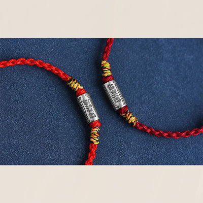 Foviel Handcrafted 925 Sterling Silver Everything Goes Well Design Protection Strength Bracelet Anklet