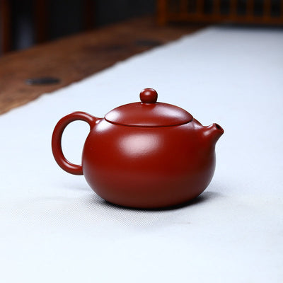 Buddha Stones Vintage Xishi Teapot Purple Clay Kung Fu Teapot 240ml Teapot BS 3