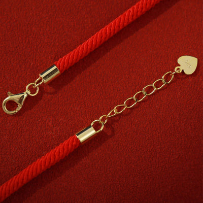 Buddha Stones Dunhuang 925 Sterling Silver Lotus Drum New Beginning Red Rope Bracelet Bracelet BS 6