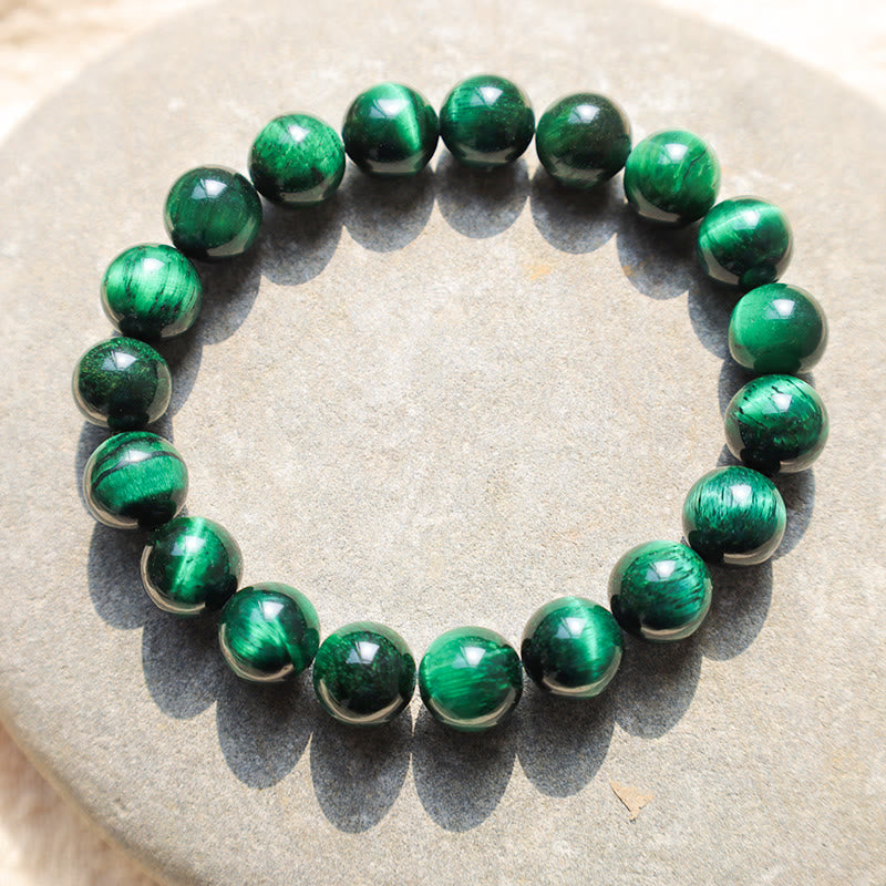 Buddha Stones Tiger Eye Growth Healing Energy Bracelet Bracelet BS Tiger Eye 10mm
