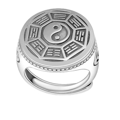 Yin Yang Balance Adjustable Ring Rings BS Yin Yang