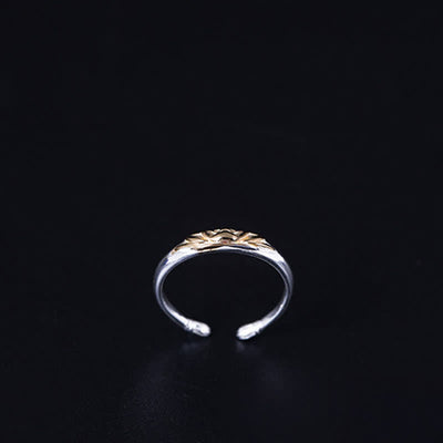 Foviel 925 Sterling Silber Lotus Blume Neuanfang Ring