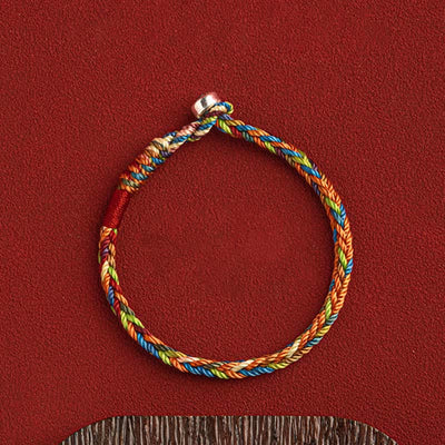 Buddha Stones "May you be healthy and happy" Lucky Multicolored Bracelet - image 5