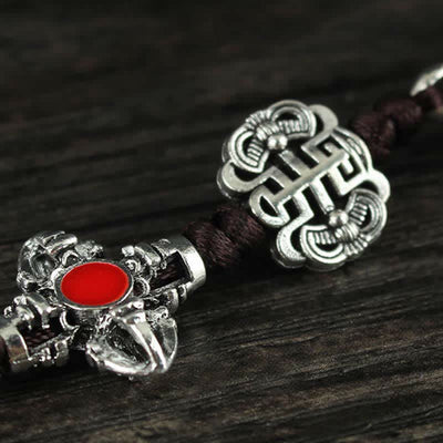 Buddha Stones Tibet Om Mani Padme Hum Vajra Dorje Spiritual Car Hanging Decoration Car Hanging Decoration BS 5