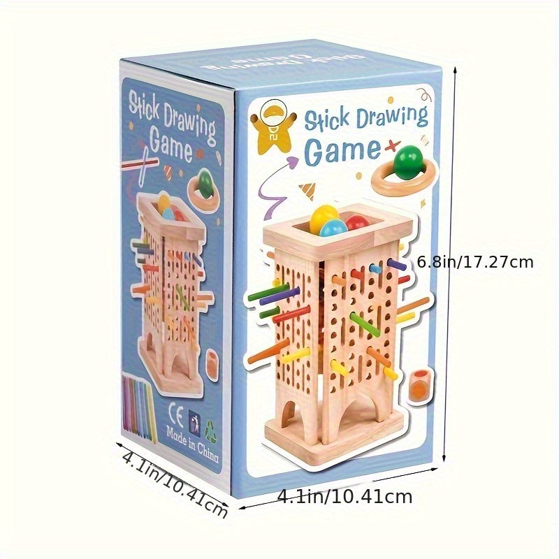 Jeu de société interactif en bois Fidtoy pour les tout-petits et les familles Jeu éducatif Montessori