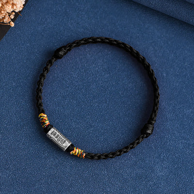 Foviel Handcrafted 925 Sterling Silver Everything Goes Well Design Protection Strength Bracelet Anklet