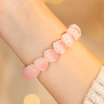Buddha Stones Natural Bodhi Seed Lovely Paw Lucky Cat Paw Peace Bracelet Bracelet BS 13