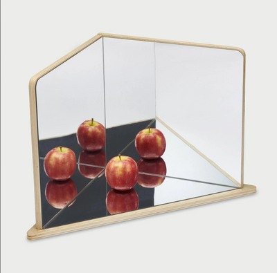 Espejo de madera de 4 caras (segunda selección de fábrica)