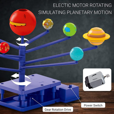 Kit de bricolaje de proyector planetario y planetas giratorios STEM - 553