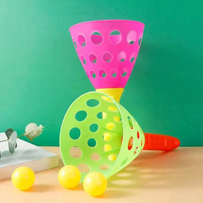 Fidtoy Large Throwing and Catch Ball Flying Game Set for Kids 2 Player Outdoor Active Play