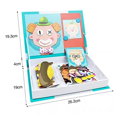 Libro Magnético de Puzles Cara de Payaso Loco