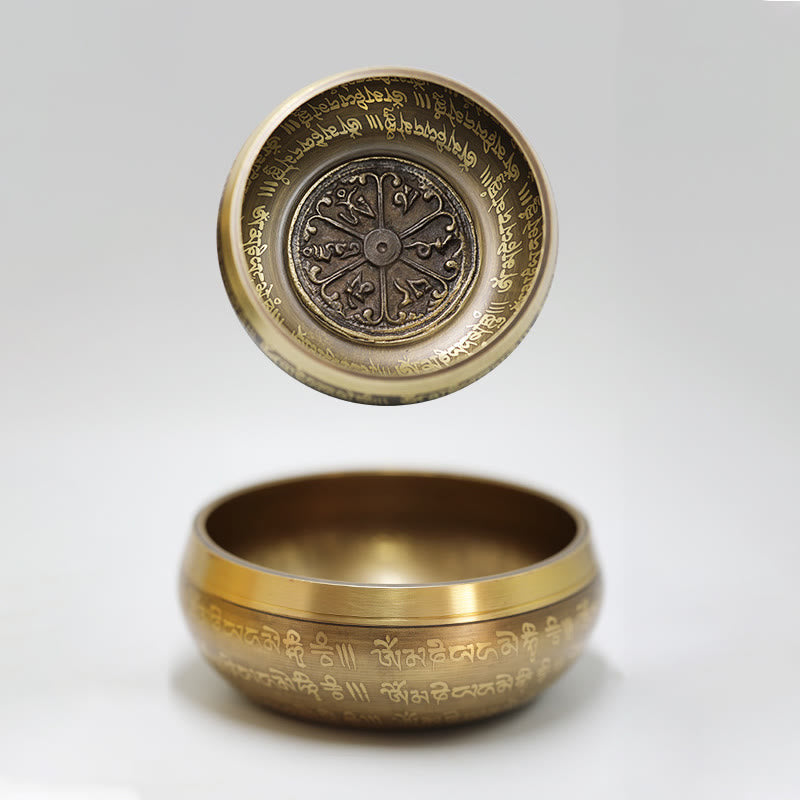 Buddha Stones Tibetan Meditation Sound Bowl Handcrafted for Healing and Mindfulness Singing Bowl Set Singing Bowl buddhastoneshop 9