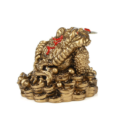 Décoration grenouille porte-bonheur Foviel Feng Shui
