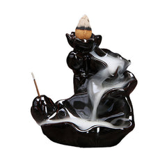 Handcrafted Waterfall Incense Holder Backflow Cone Ceramic Burner Incense Burner BS Ceramic