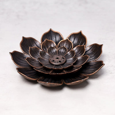 Buddha Stones Creative Six-hole Lotus Incense Burner Incense Burner BS 7