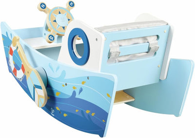Bateau à chevaucher pour enfants Fidtoy avec rames et direction, jouet pour tout-petits