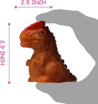 Fidtoy Dinosaur Bath Toys Light Up Floating Set for Toddlers  (6 Pack)