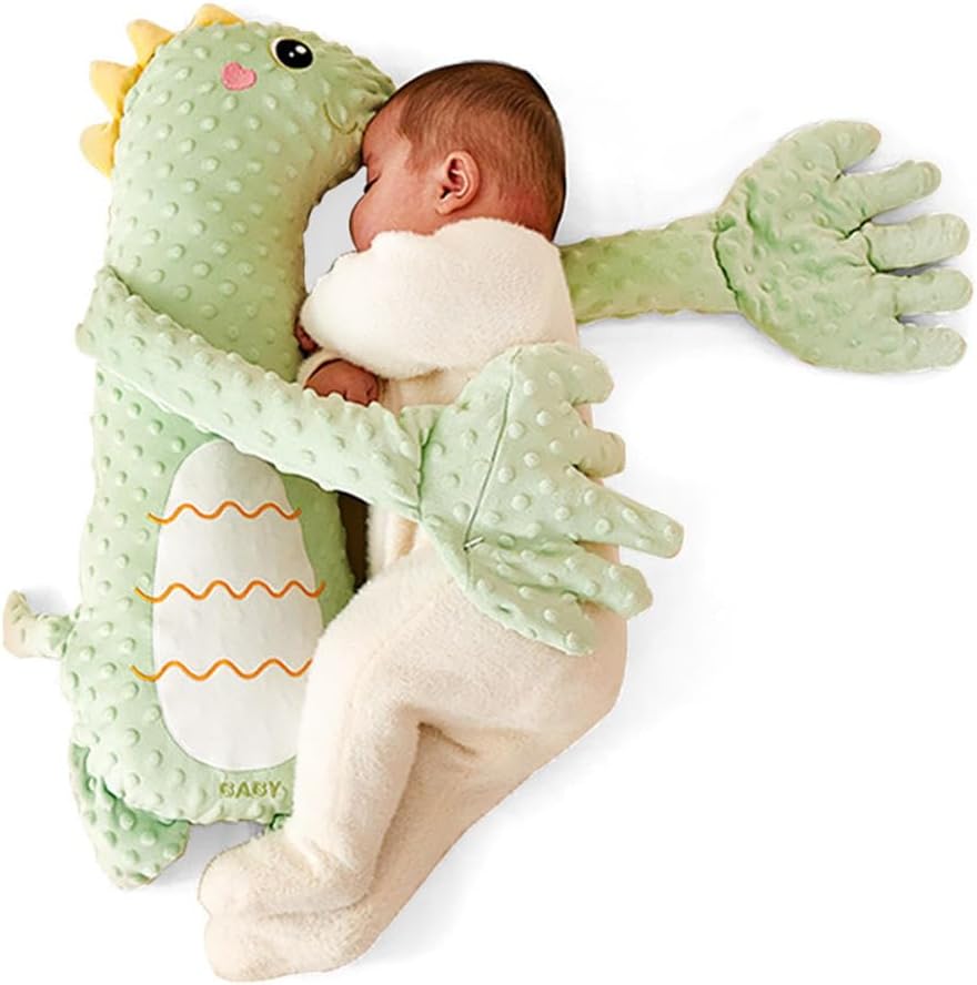Fidtoy PatPat Pal – Peluche dinosaure avec fonction de tapotement doux pour le sommeil de bébé