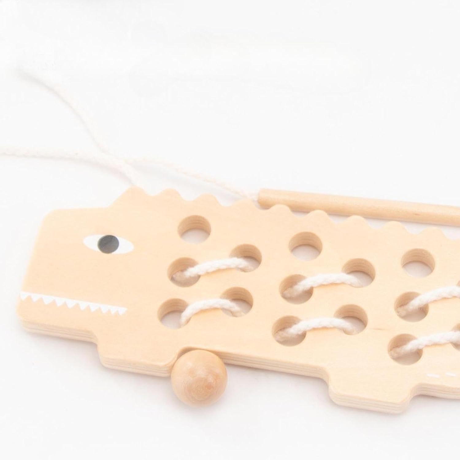 Lyla Tabla de Coser de Madera con Cordones Habilidades Motrices Finas para Niños Preescolares y de Jardín de Infancia