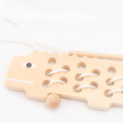 Lyla Tabla de Coser de Madera con Cordones Habilidades Motrices Finas para Niños Preescolares y de Jardín de Infancia