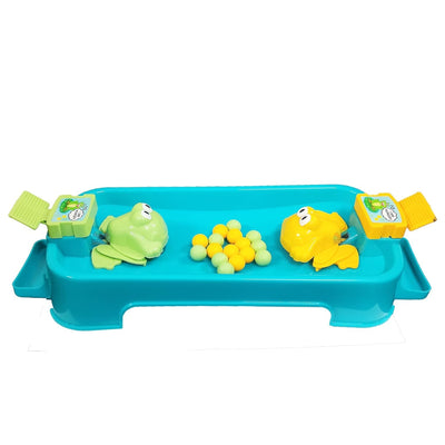 Fidtoy Hungry Frog Catching Ball Two Player Family Game for Kids Fast Reflex Indoor Play