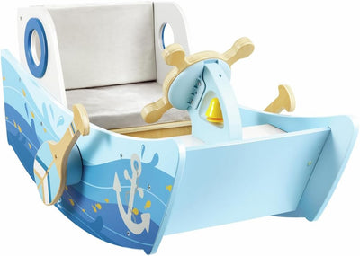Bateau à chevaucher pour enfants Fidtoy avec rames et direction, jouet pour tout-petits