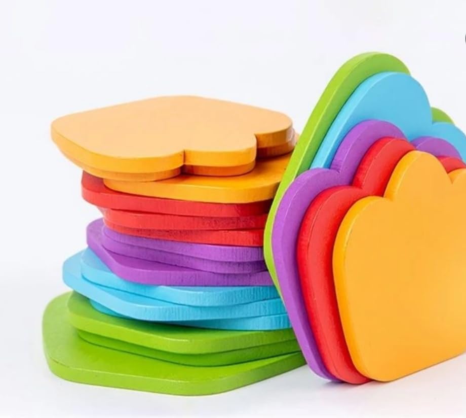 Fidtoy Montessori Arbre Musical Arc-en-ciel en Bois Circuit à Billes