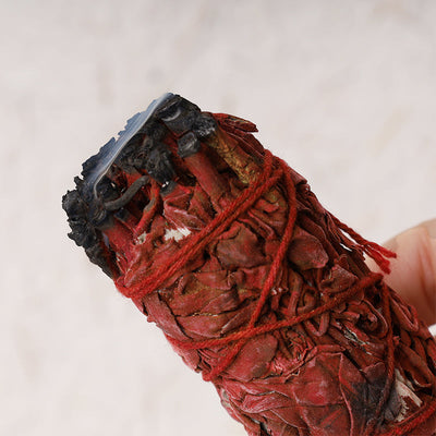 Buddha Stones Dragon's Blood Sage Smudge Stick for Home Negative Energy Cleansing Incense Healing Meditation Rituals Incense BS 2