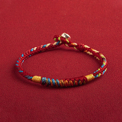 Buddha Stones "May You Be Safe And Lucky In The Year Ahead" Multicolored Bracelet Bracelet BS 1
