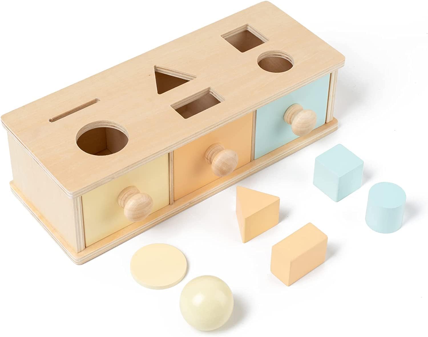 Boîte Montessori Tri de Formes et Permanence de l'Objet - 002