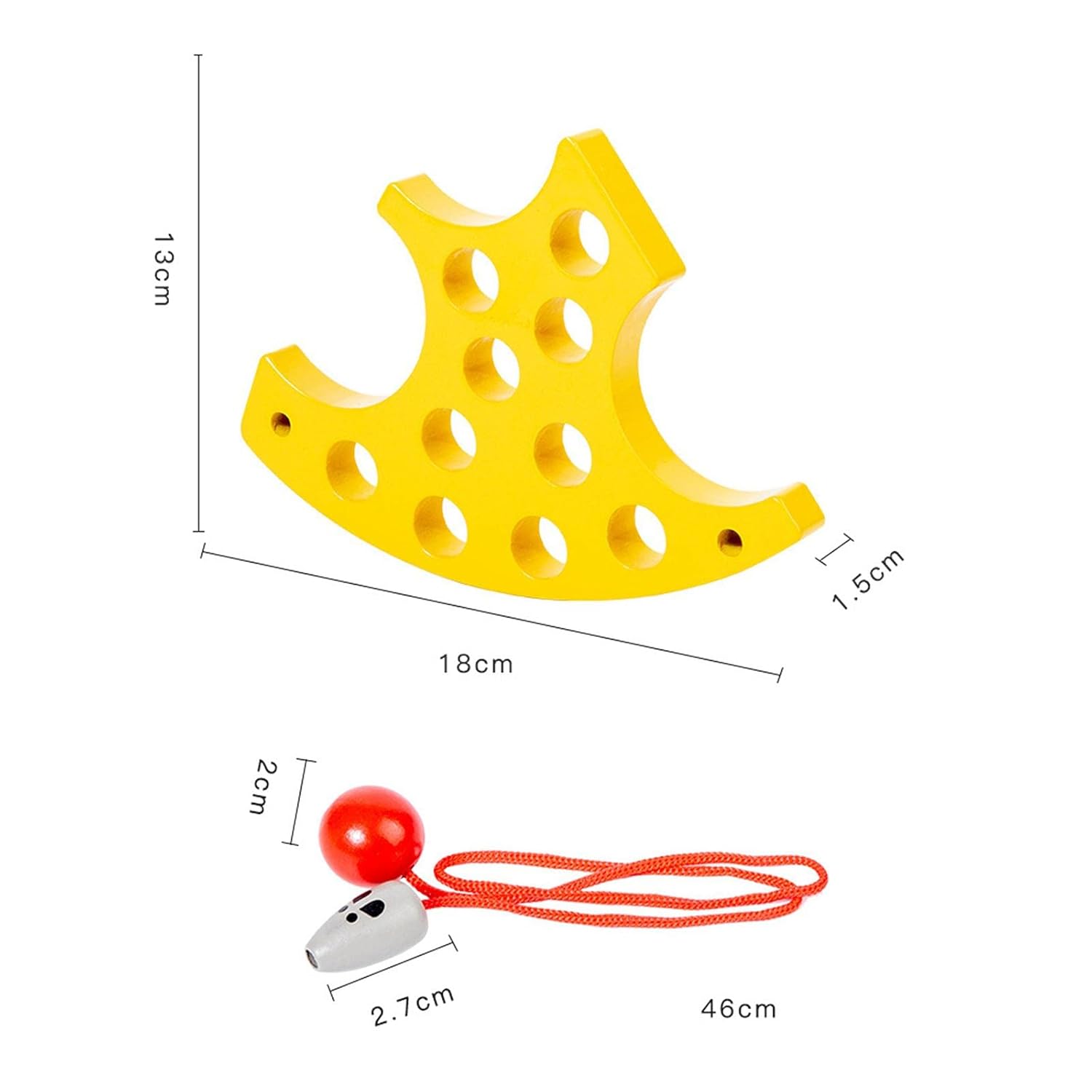 Cheese Threading Board Montessori Toys Kindergarten for Airplane Boys Kids