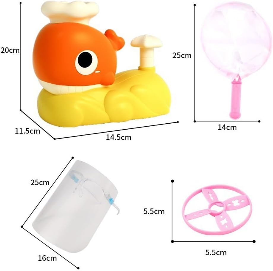 Juguete lanzador de discos voladores de ballena Fidtoy con redes de captura