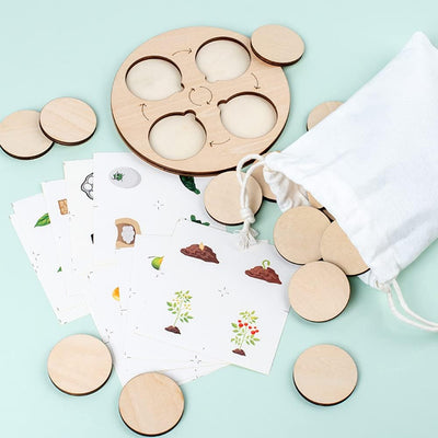 Fidtoy Life Cycle Board Montessori Nature Learning Toy for Kids