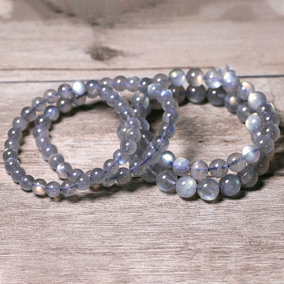Buddha Stones Natural Moonstone Calm Positive Bracelet Bracelet BS 2