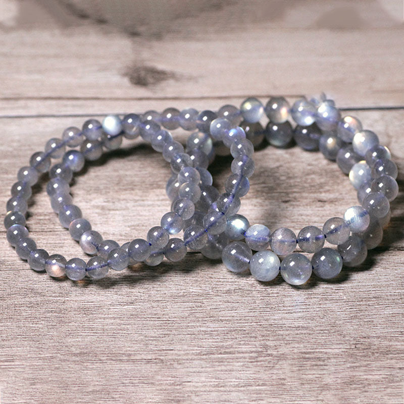 Buddha Stones Natural Moonstone Calm Positive Bracelet Bracelet BS 2