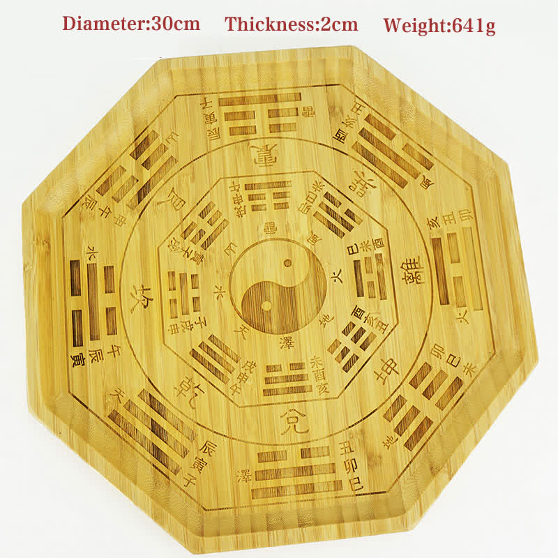 Buddha Stones Feng Shui Bamboo Bagua Map Harmony Energy Map Bagua Map BS Bagua Map 30cm