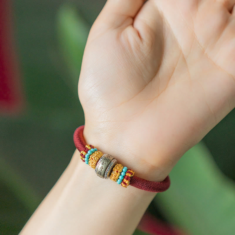 Buddha Stones Handmade Tibetan Amulet King Kong Knot Luck Protection Braided Bracelet Bracelet BS 3