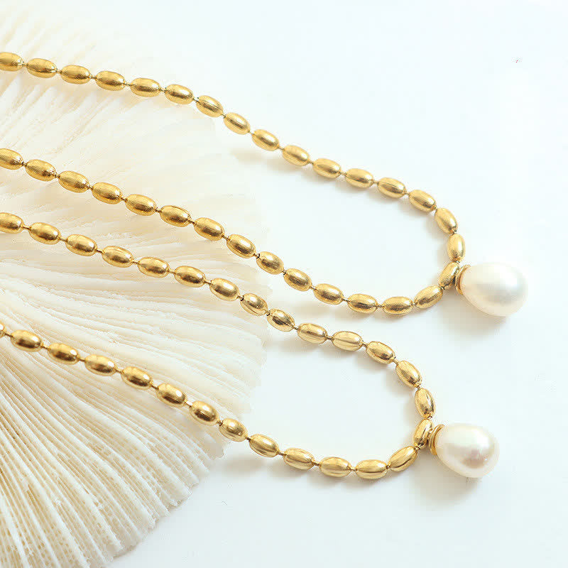 Buddha Stones Pearl Bead Peace Necklace Pendant Necklaces & Pendants BS 1