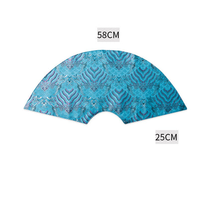 Buddha Stones Vintage Sea Wave Bamboo Plum Blossom Embroidered Cup Mat Pad Tea Cup Coaster Kung Fu Tea Mat Tea Mat BS 6