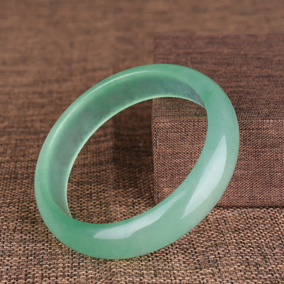 Buddha Stones Natural Jade Luck Healing Prosperity Bangle Bracelet Bracelet Bangle BS 3