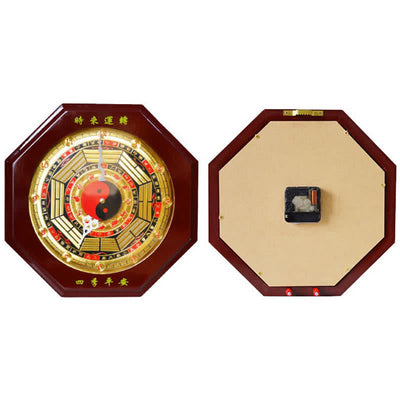 Buddha Stones Feng Shui Bagua Map Balance Energy Map Wall Clock Bagua Map BS 12
