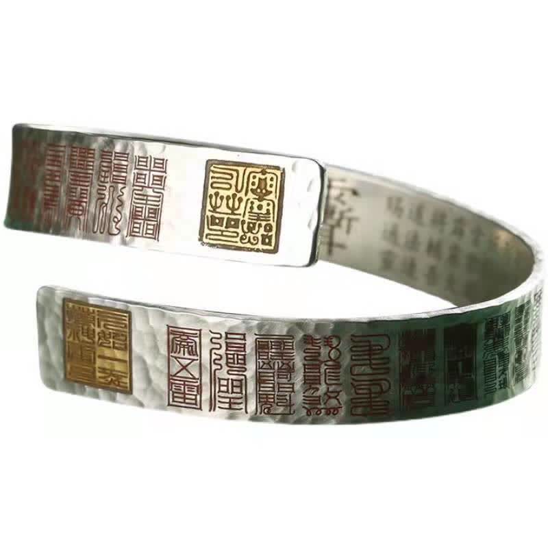Buddha Stones Letters Copper Balance Healing Cuff Bracelet Bangle Bracelet Bangle BS 4