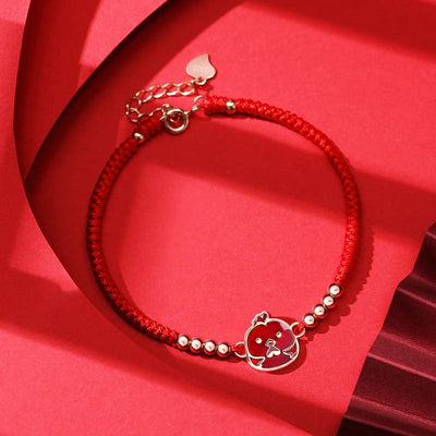 Buddha Stones 12 Chinese Zodiac Lucky Red String Bracelet - Rooster(Bracelet Size 14+3.5cm) - image 15