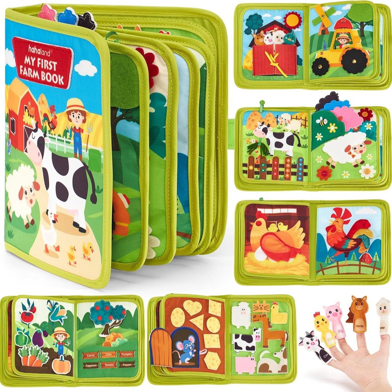 Interactive Farm Adventure – Montessori Quiet Book